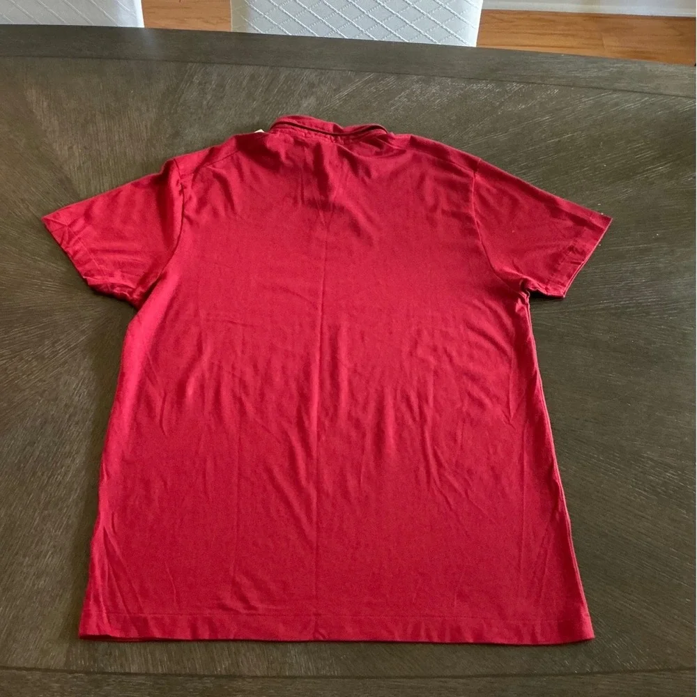 Banana Republic Mens XL Red Polo Shirt Short Sleeve Cotton Rayon Stretch NWT